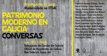 Encuentro-coloquio: Patrimonio Moderno en Galicia. Conversas